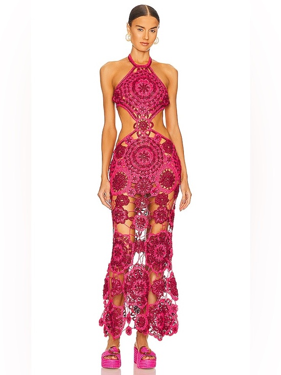 cult gaia Dresses & Skirts - Cult Gaia Accalia Crochet Gown